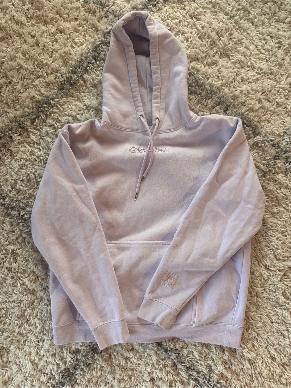 Glossier Lavender Hooded Sweatshirt - Women's Pullover Hoodie
